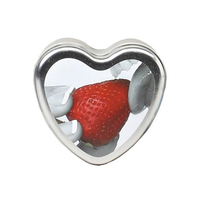 Strawberry Flavoured Edible Heart Shaped Candle