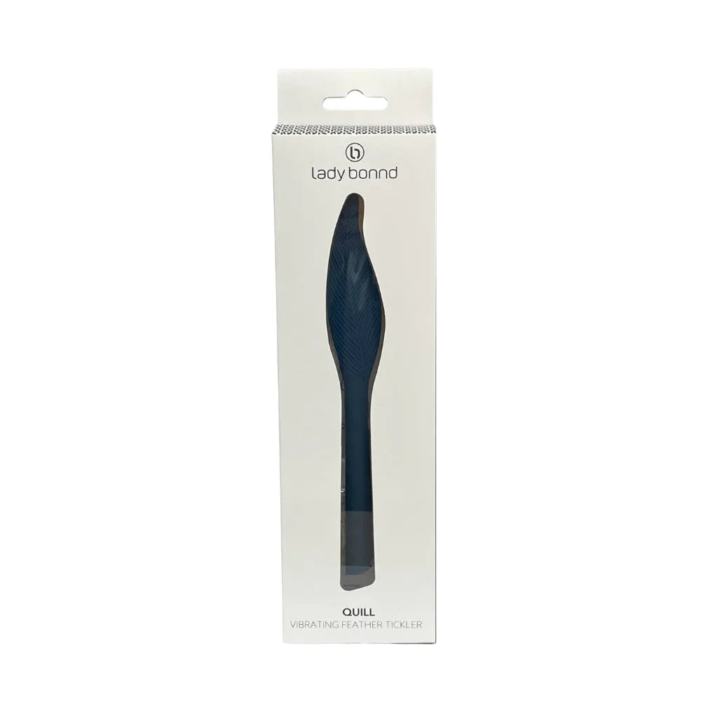 Quill Vibrating Feather Tickler (Dark Blue)