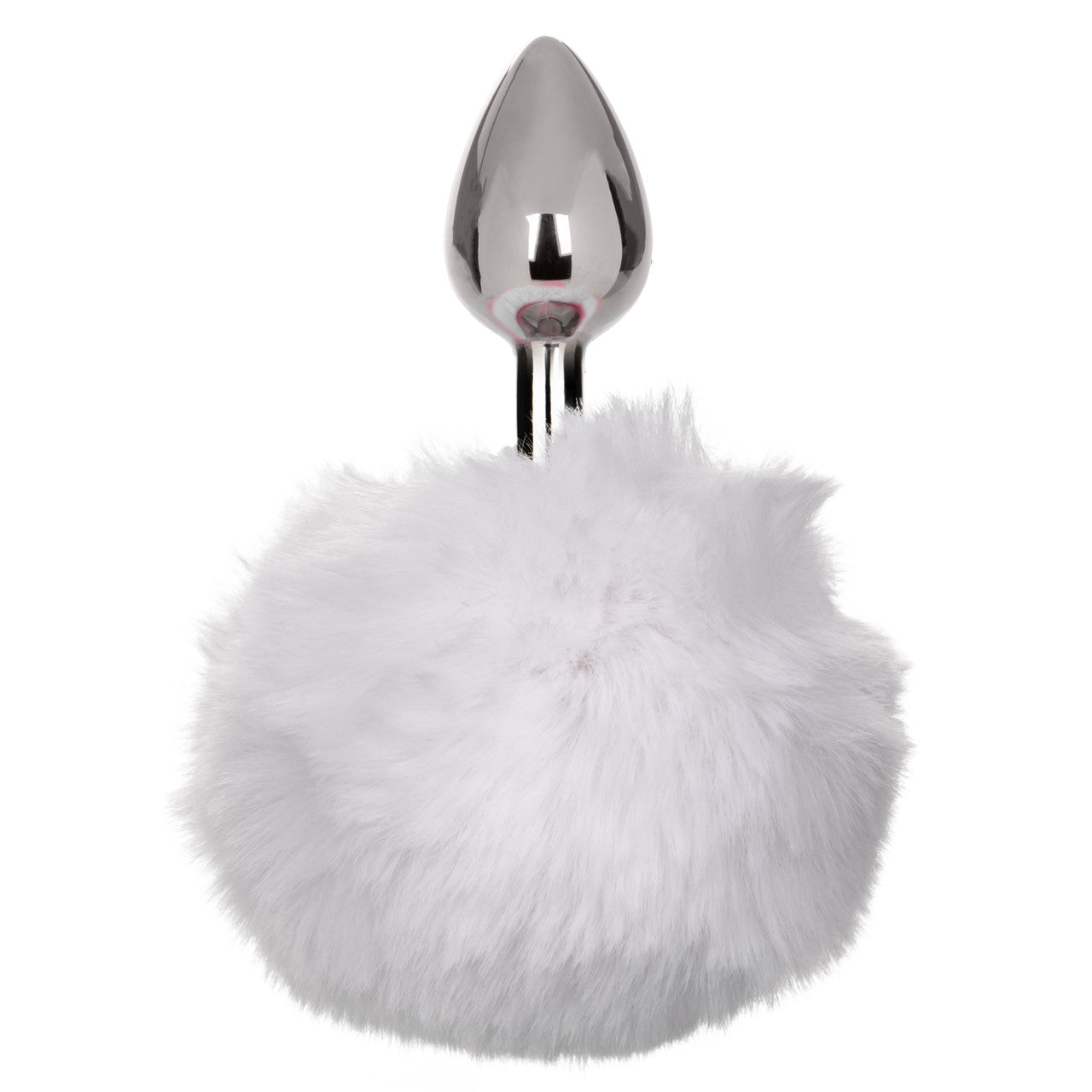 Running Wild White Bunny Tail Butt Plug 7.5cm