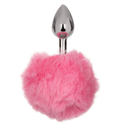 Running Wild Pink Bunny Tail Buttplug 7.5cm