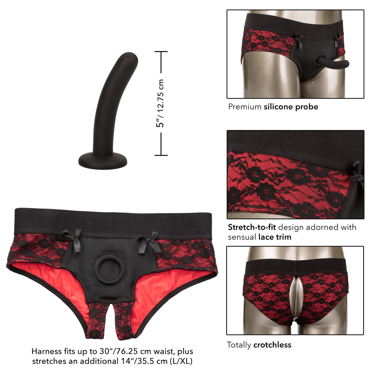 Crotchless Pegging Pant Set L-XL