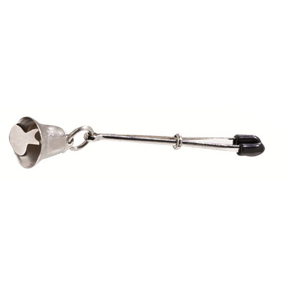 Tweezer Clit Clamp with Hanging Metal Bell