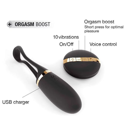 Secret Delight - Remote Control Egg - Black & Gold