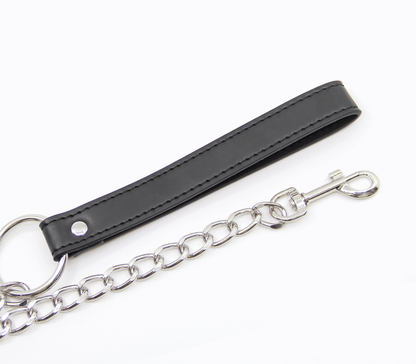 Chain Lead Black Handle