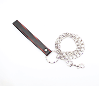 Chain Lead Black Handle