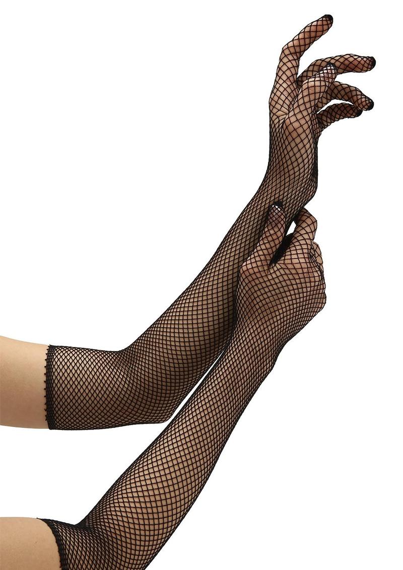Fishnet Opera Glove