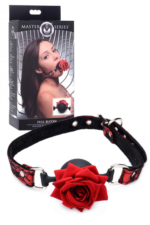 Rose Silicone Ball Gag