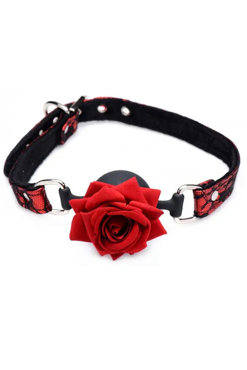 Rose Silicone Ball Gag