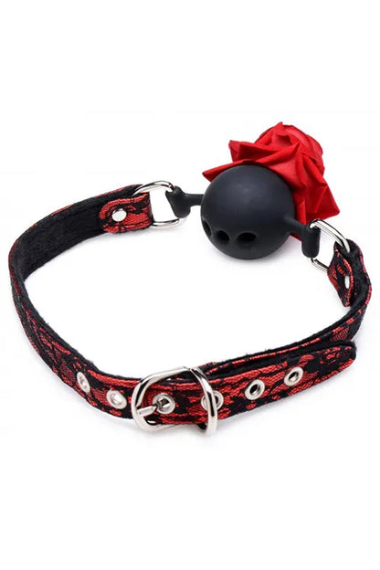 Rose Silicone Ball Gag