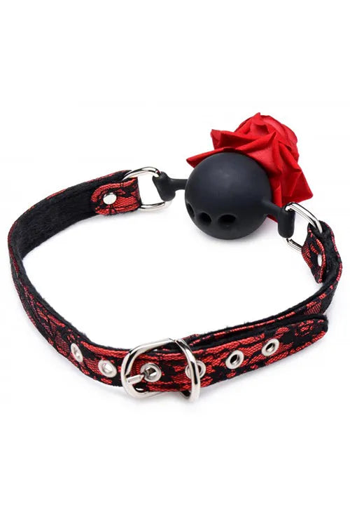 Rose Silicone Ball Gag