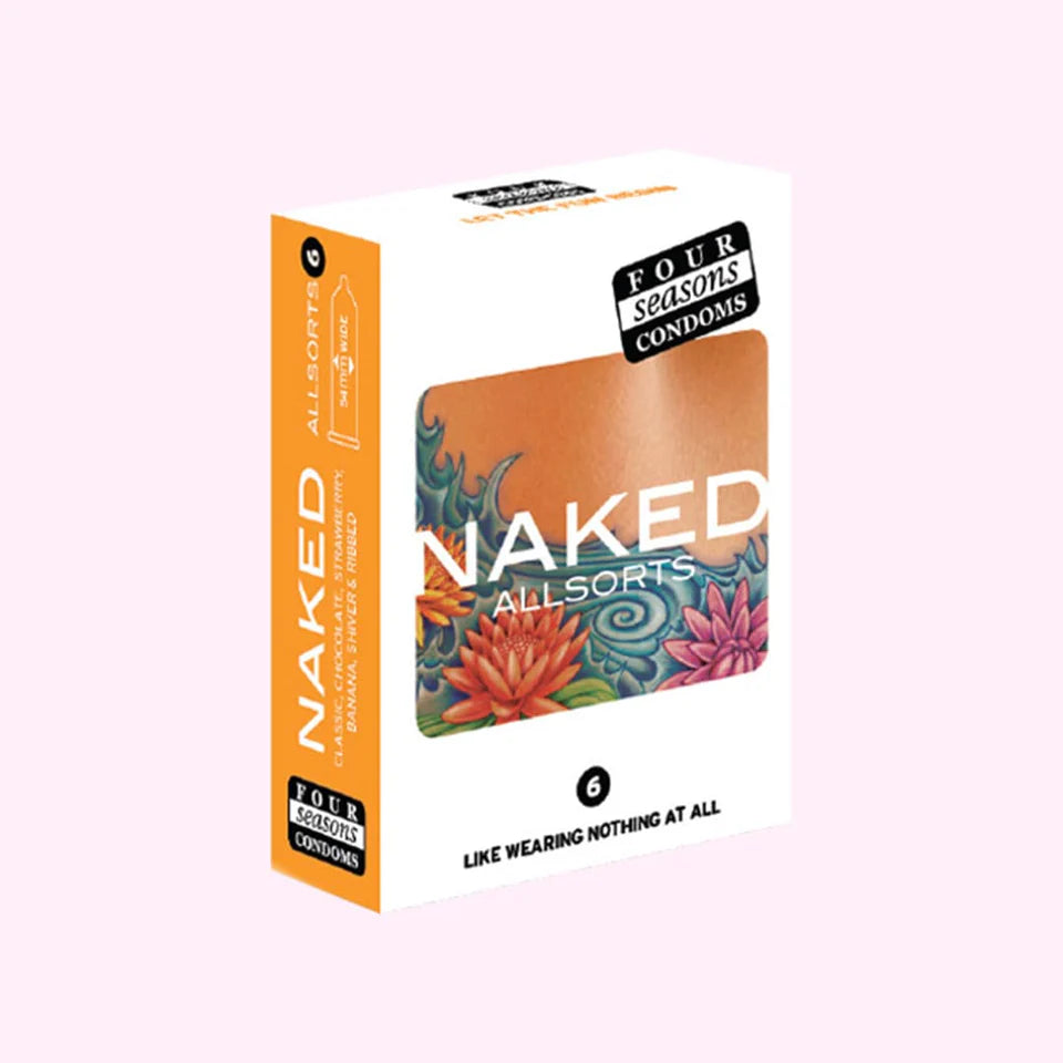 Naked Allsorts Condoms 52-54mm 6pack