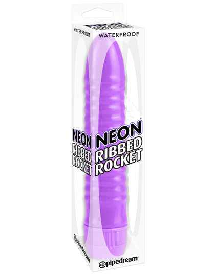Neon Ribbed Rocket Purple
