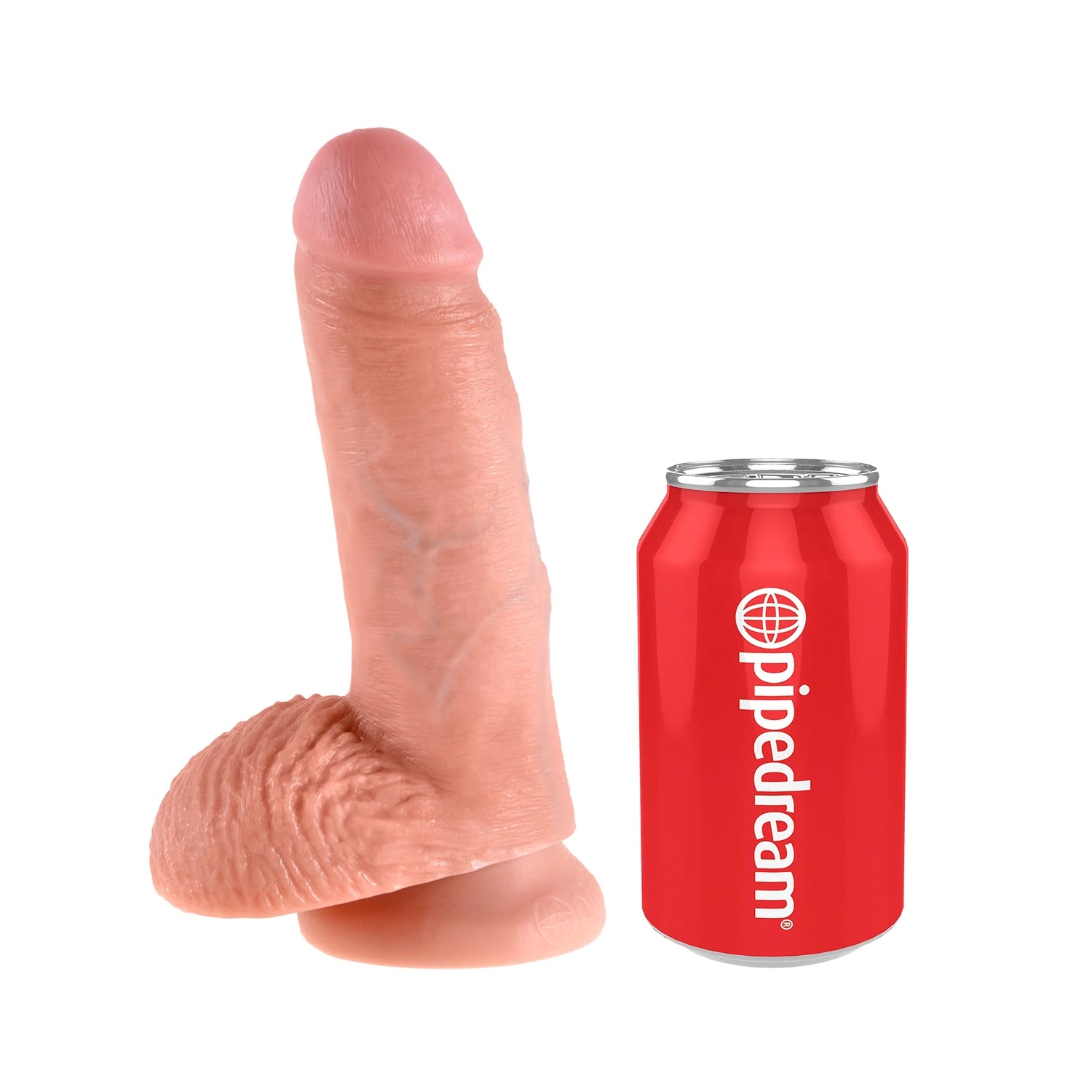 7” King Cock with Balls Flesh