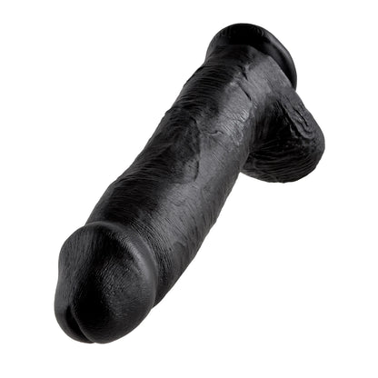 King Cock 12" with balls Black