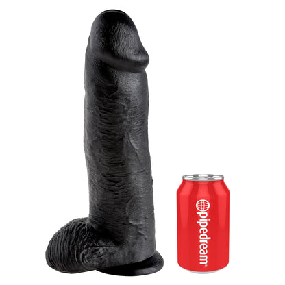 King Cock 12" with balls Black