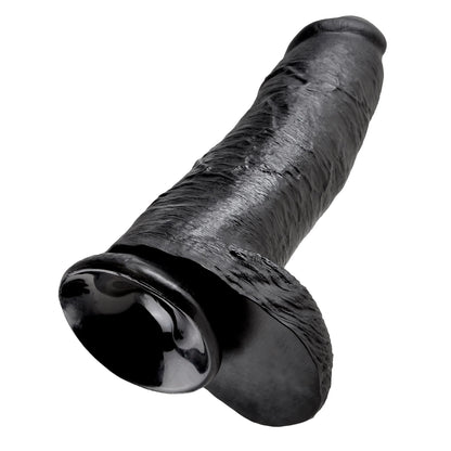 King Cock 12" with balls Black