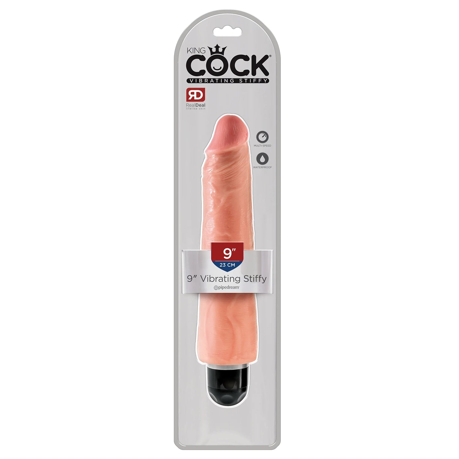King Cock 9" Vibrate Stiff Flesh