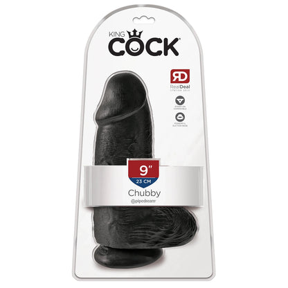 King Cock 9" Chubby Black