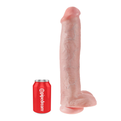 King Cock 15" w/balls Flesh