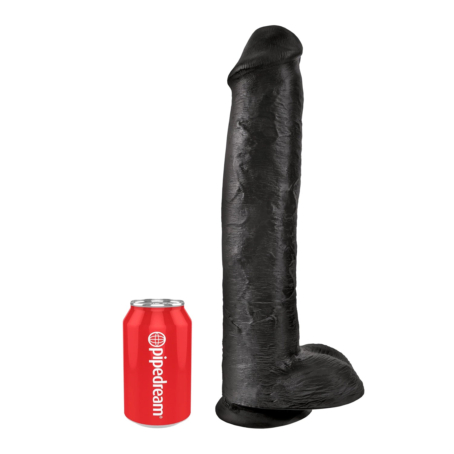 King Cock 15" w/balls Black