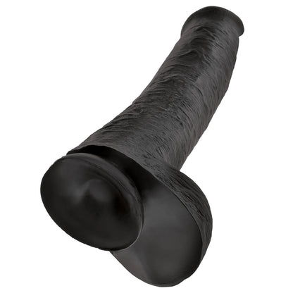 King Cock 15" w/balls Black