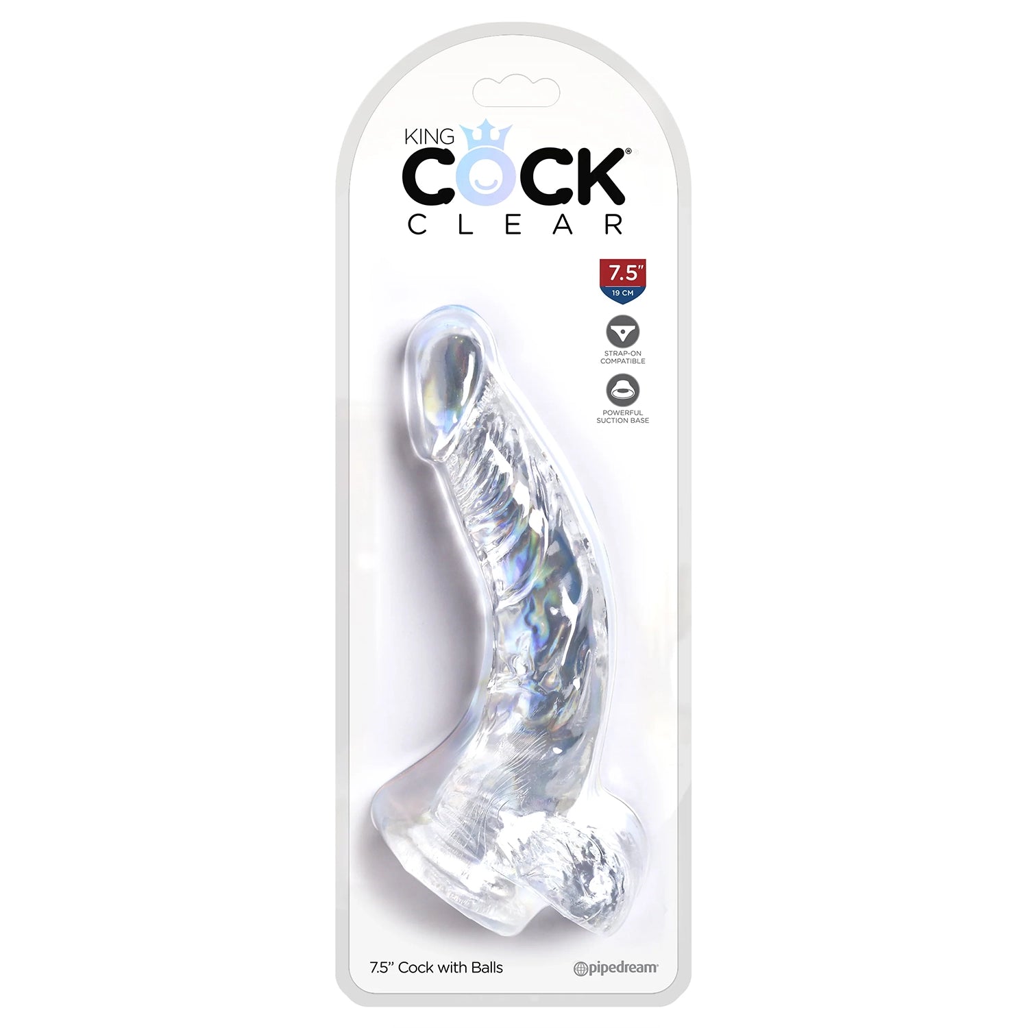 King Cock 7.5" Clear