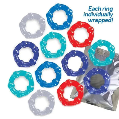 Baller's Dozen - Stretchy Rings Each