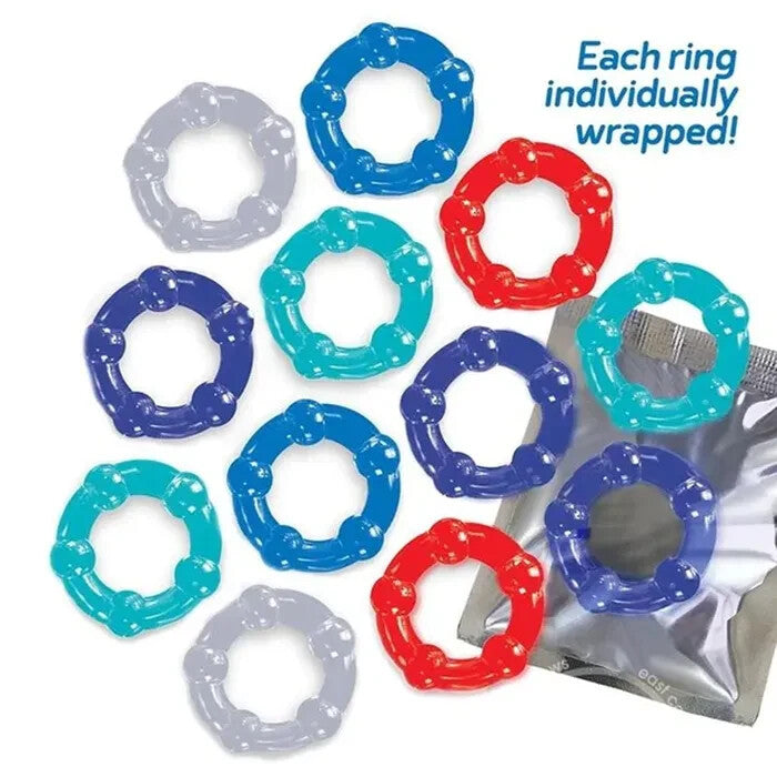 Baller's Dozen - Stretchy Rings Each