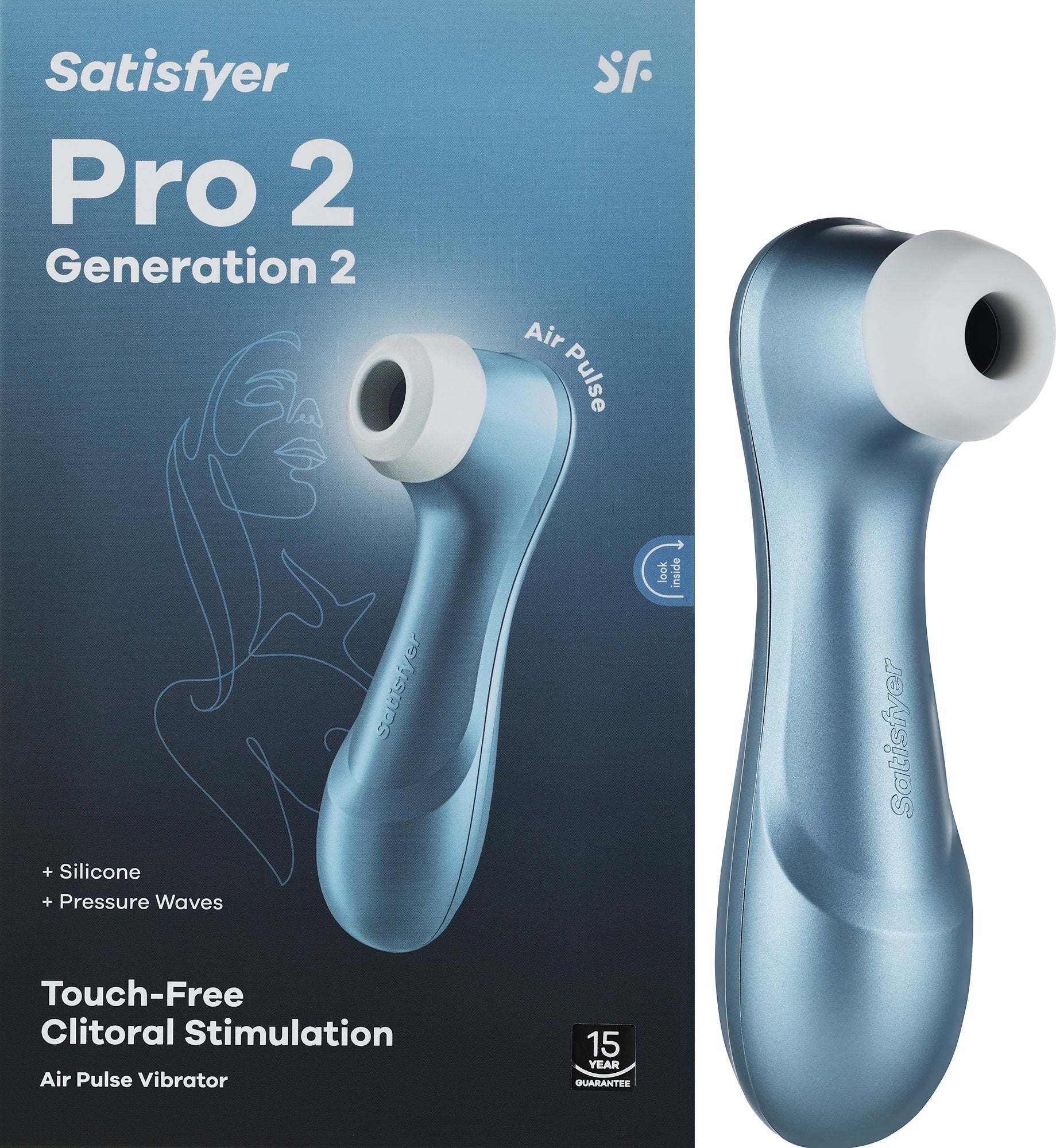Satisfyer Pro 2 Generation 2 with Liquid Air Blue